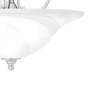 Prestige 18'' Wide 3-Light Pendant - Brushed Nickel 4
