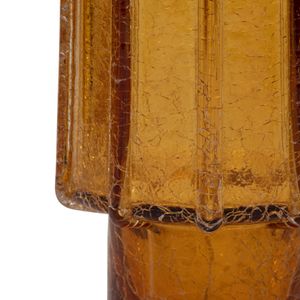 VINSON ORANGE GLASS VASE 17 (IN) 5