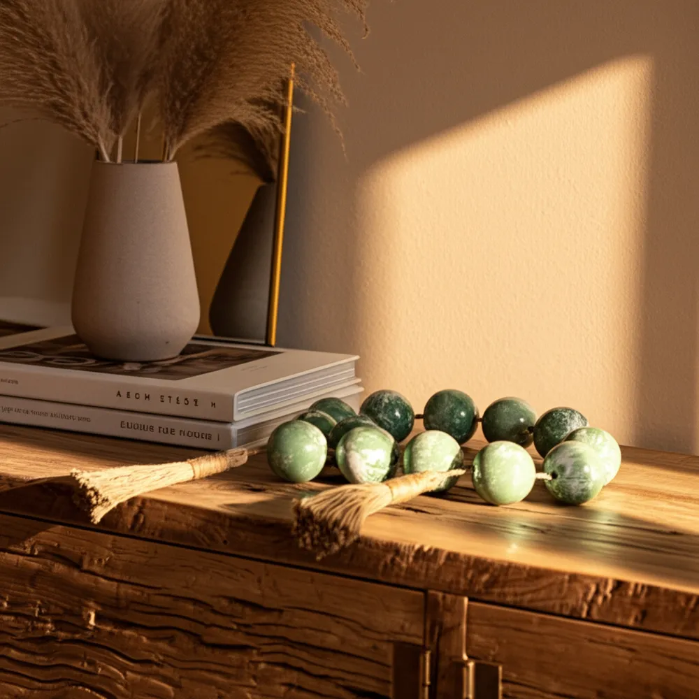 PALMERHAVEN GREEN BEAD 2 (IN)
