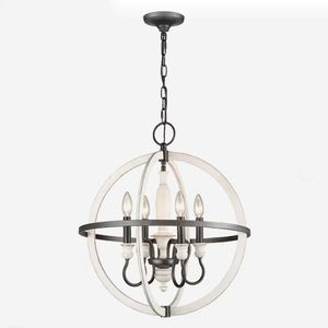 Brownell 20'' Wide 4-Light Chandelier - Anvil Iron 1