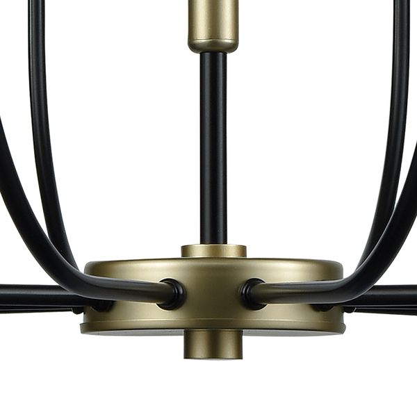 Transatlantique 34'' Wide 10-Light Chandelier - Black