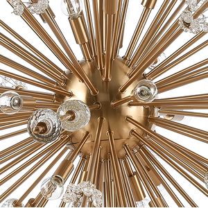 Starburst 72'' Wide 31-Light Chandelier - Satin Brass 3
