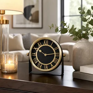 GLASTONLEY BLACK CLOCK 7 (IN) 12