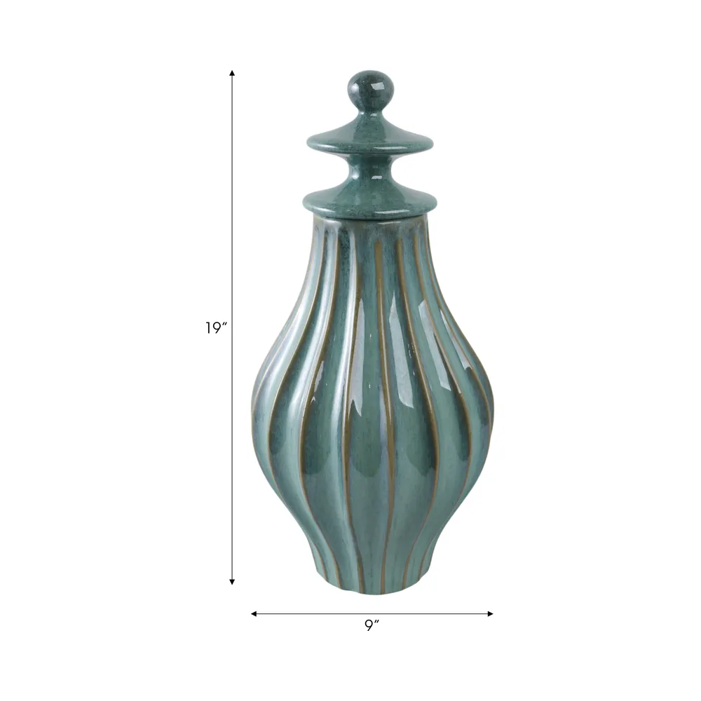 CALEWIND BLUE JAR 19 (IN)