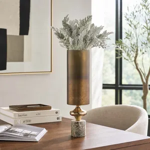 OPALHAVEN BROWN GLASS VASE 20 (IN) 2