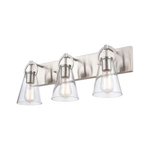Harnell 23" Wide 3-Light Vanity Light - Brushed Nickel 5