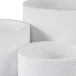 KIRA SET OF 3 WHITE PLANTER 11 (IN) 6
