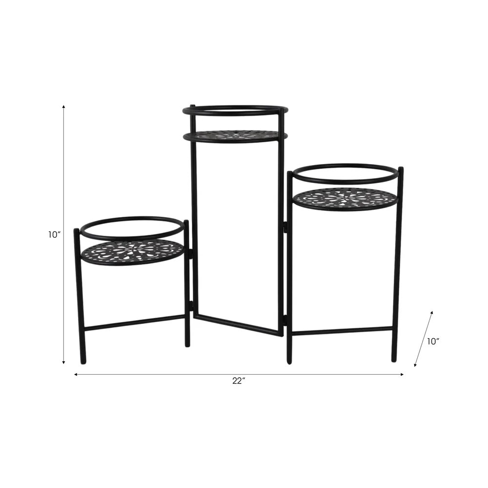 FRAZERVIEW BLACK PLANT STAND 22 (IN)