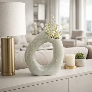 BYRONMORE CREAM VASE 14 (IN) 2