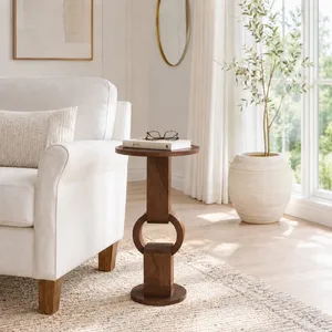 JASPERTON BROWN ACCENT TABLE 24 (IN) 9