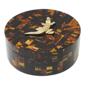 NICOLECREST SET OF 2 BROWN BOXES 4 (IN) 3