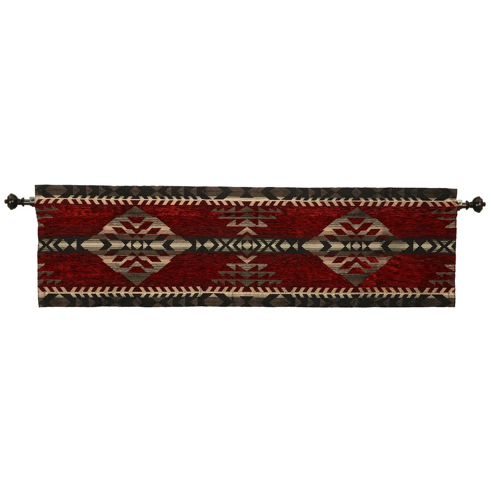 Gallop Claret Valance - 53x16