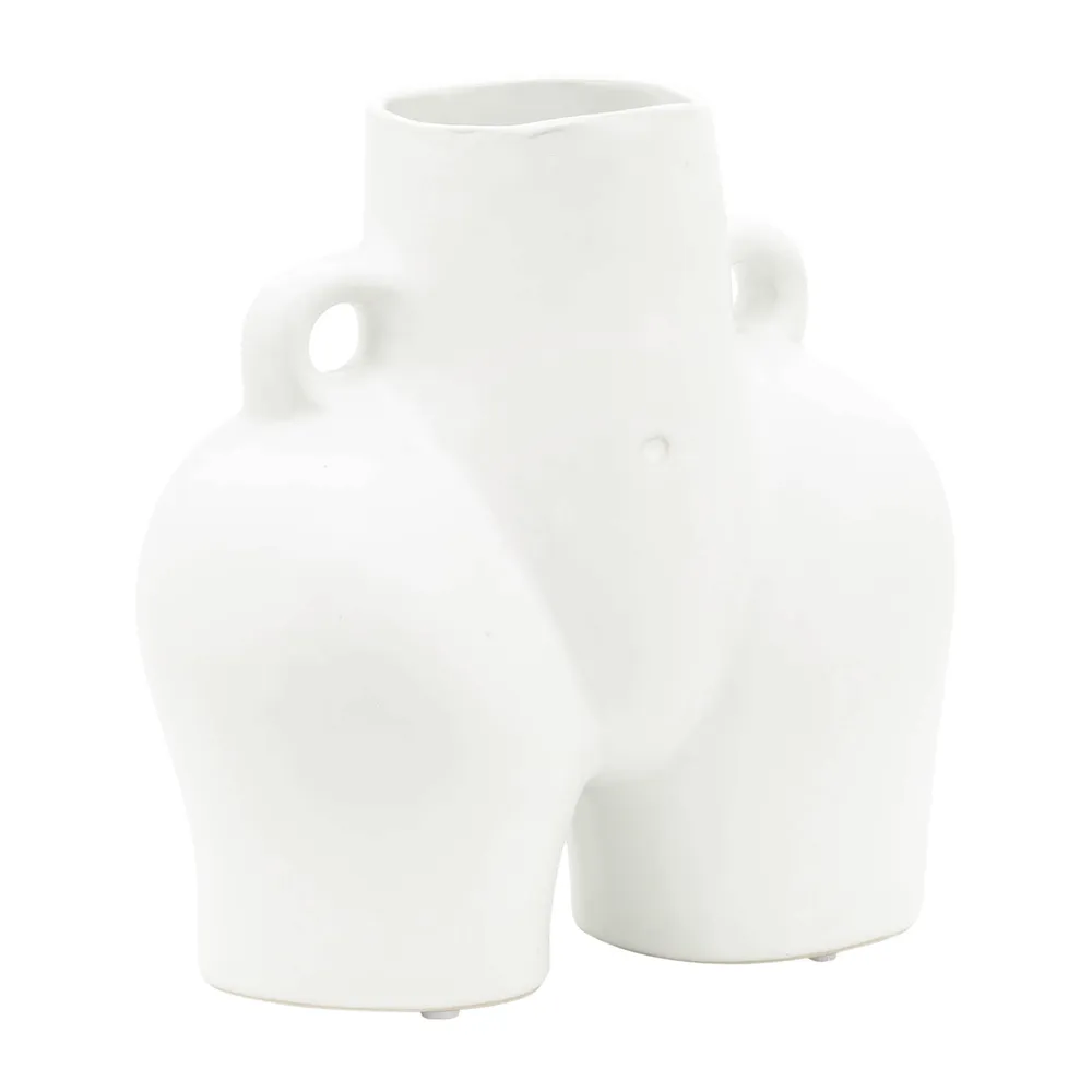 GLOVERSIDE WHITE VASE 8 (IN)