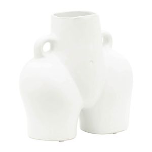 GLOVERSIDE WHITE VASE 8 (IN) 4