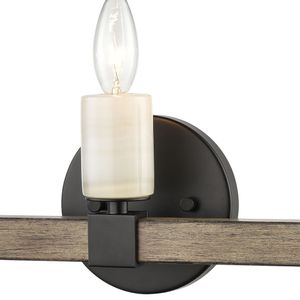 Stone Manor 21'' Wide 3-Light Vanity Light - Matte Black 4