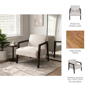 DERMOTWAY WHITE CHAIR 30 (IN) 10