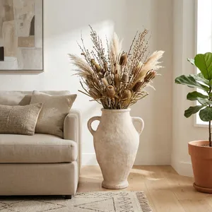 NATESTONE WHITE VASE 31 (IN) 10