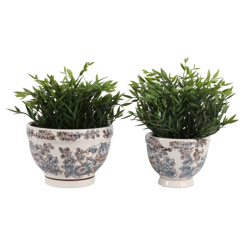 BONDVIEW SET OF 2 BLUE PLANTER 5 (IN)