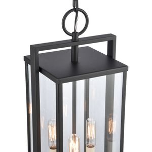 Gladwyn 8.25'' Wide 3-Light Outdoor Pendant - Matte Black 5