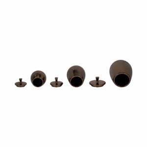 FALLONMILL SET OF 3 BRONZE VASES 11 (IN) 6