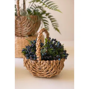 Set of 3 Woven Seagrass Baskets with Handles 3
