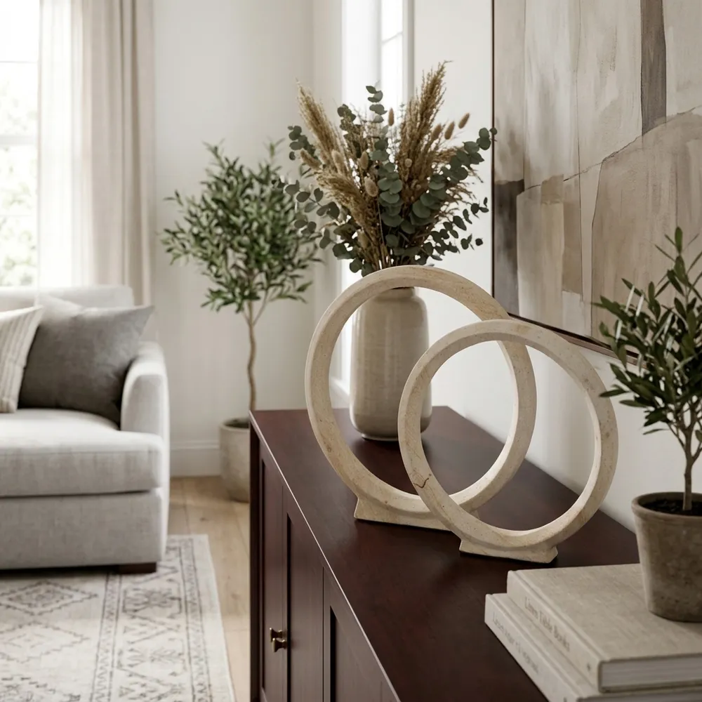 VERNONGROVE SET OF 2 BROWN DECOR 12 (IN)