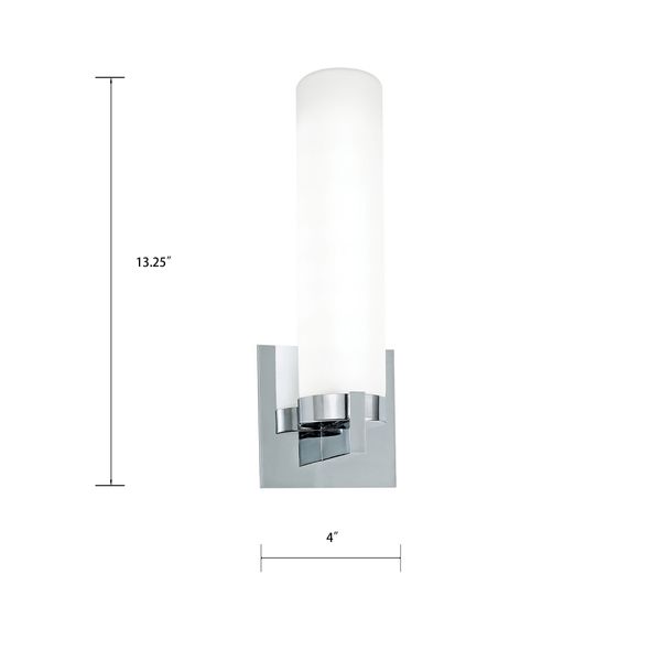 Newport 13.25'' High 1-Light Sconce - Chrome