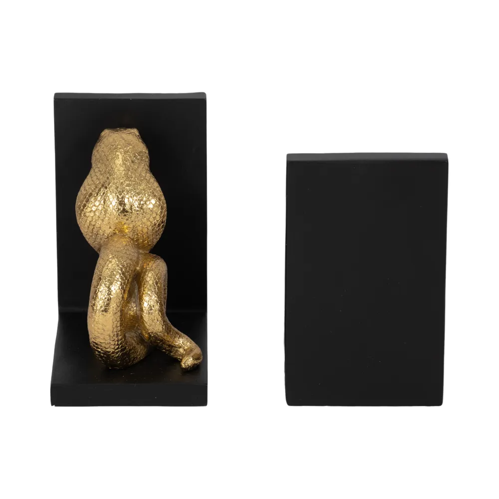 PAGEHOLM SET OF 2 BLACK BOOKENDS 6 (IN)