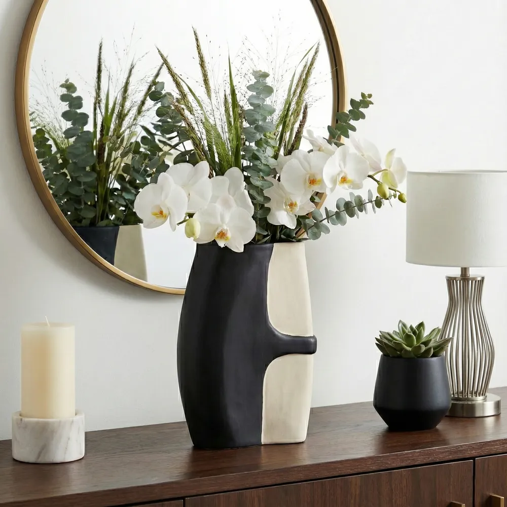 COLVINHOLM BLACK VASE 15 (IN)