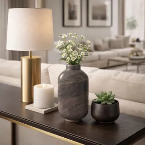 SKYLERBROOK BROWN VASE 12 (IN) 12
