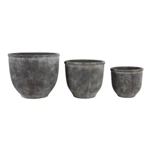 HAYFORDWAY SET OF 3 ORANGE PLANTER 8 (IN) 1
