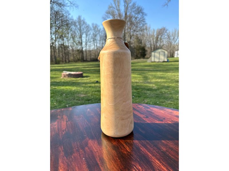 15" Natural Wood Vase 1