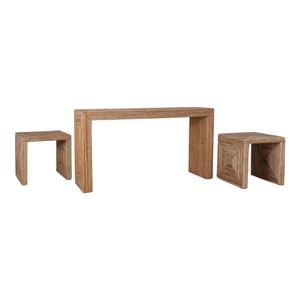 WARRENWORTH SET OF 3 TAN CONSOLES 55 (IN) 5