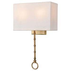 Shannon 17'' High 2-Light Sconce - Warm Brass 1