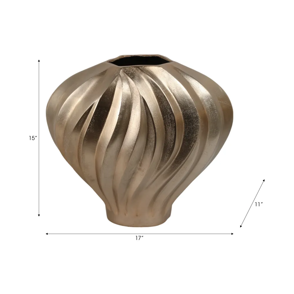 HAXTON GOLD VASE 15 (IN)
