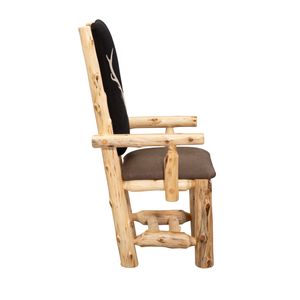 Cedar High Back Upholstered Arm Chair - Coffee - Customer's Own Material 4