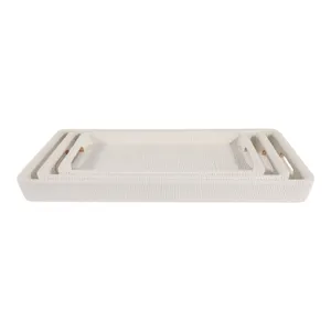 RYETON SET OF 3 BROWN TRAY 3 (IN) 5