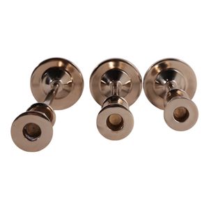 BREWERHAM SET OF 3 BRONZE CANDLESTICK 16 (IN) 7