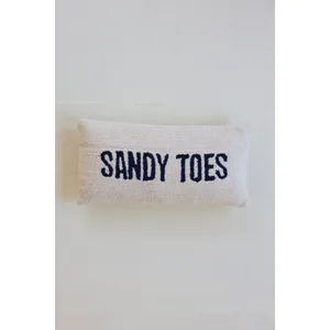Sandy Toes Hand-Hooked Pillow 7