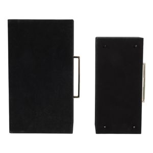 GRANLEYBURN SET OF 2 BLACK BOXES 6 (IN) 8