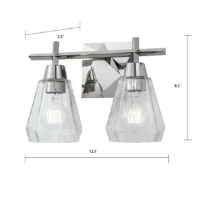 Arctic 12.4'' Wide 2-Light Vanity Light - Polished Nickel 2