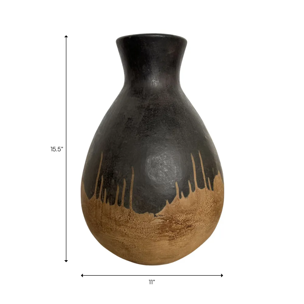 MONROEMILL BLACK VASE 17 (IN)