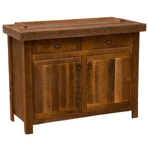 Barnwood 48-inch Buffet - Antique Oak Top 2