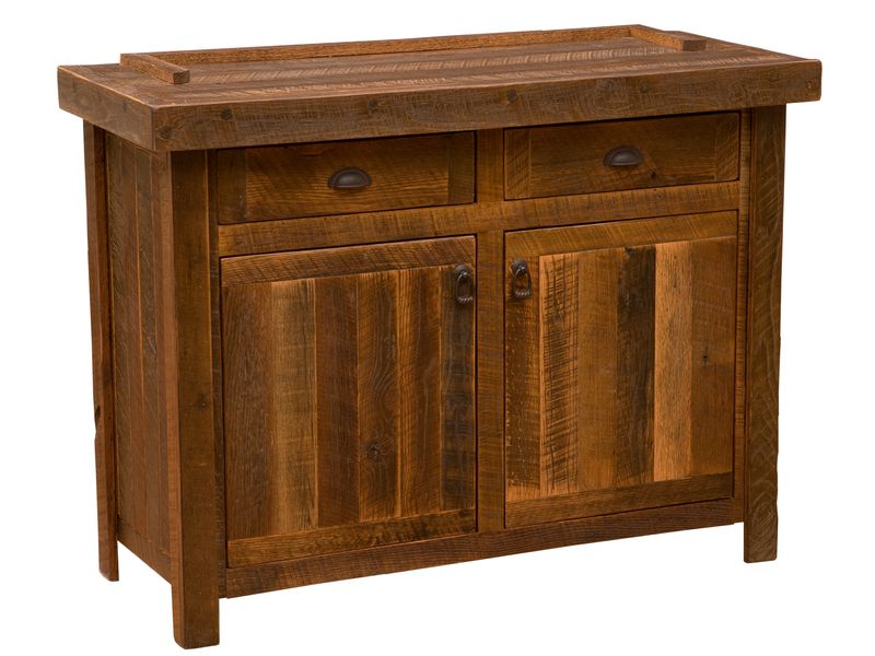 Barnwood 48-inch Buffet - Antique Oak Top 2