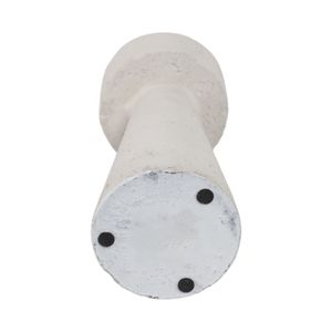 CARLIN WHITE CANDLE HOLDER 10 (IN) 8