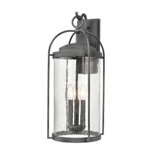 Catalonia 24'' High 3-Light Outdoor Sconce - Distressed Zinc 2