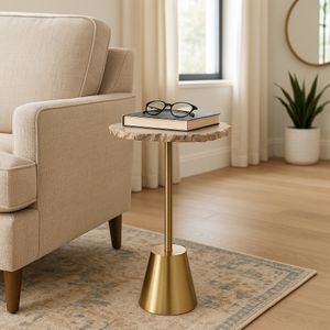GASTONLEY GOLD TABLE 27 (IN) 10