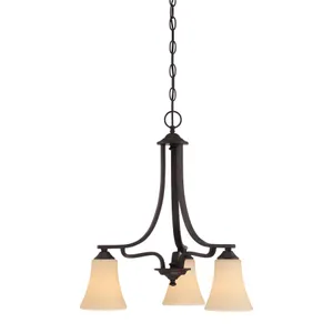 Treme 20'' Wide 3-Light Chandelier - Espresso 1