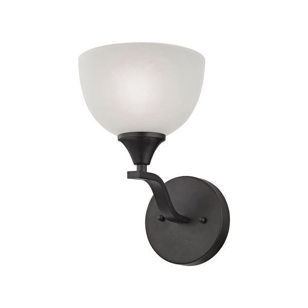 Bristol Lane 6'' Wide 1-Light Sconce - Oil Rubbed Bronze with White Glass