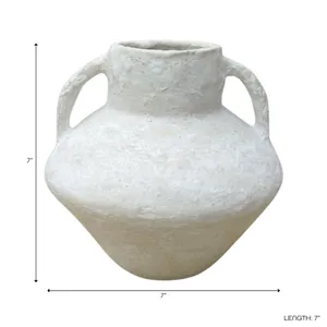 FERRIS WHITE VASE 7 (IN) 10